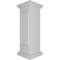 Ekena Millwork 12"W x 40"H Straight Newel Post with Panel, Flat Capital & Base Trim (Installation kit included) NWL12X40SPF0B0 - alternate 8